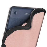 imoshion Étui de liseuse portefeuille Slim Soft Kobo Clara 2E / Tolino Shine 4 - Rose Doré