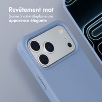 imoshion Coque arrière Color avec cordon amovible et MagSafe Apple iPhone 17 Pro Max - Ash Blue