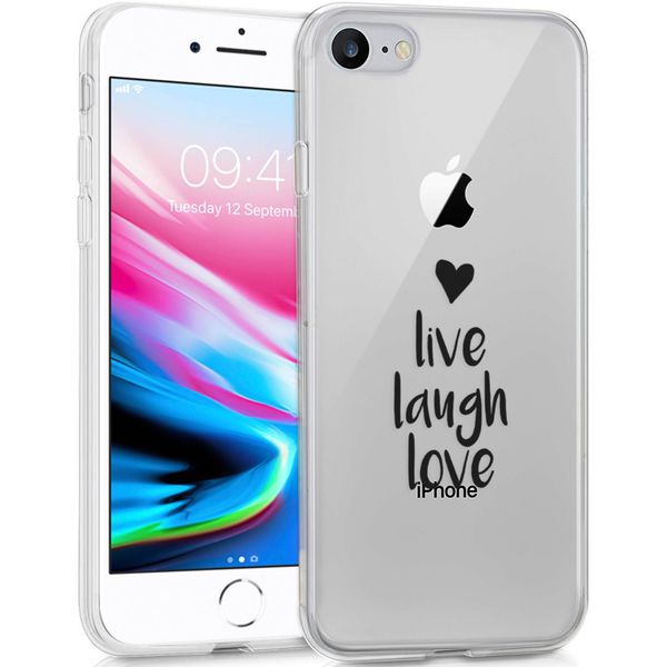 imoshion Coque Design iPhone SE (2022 / 2020) / 8 / 7 - Live Laugh Love