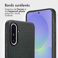 Accezz Étui de télephone portefeuille en cuir 2-en-1 avec MagSafe Samsung Galaxy A36 / A56 - Onyx Black