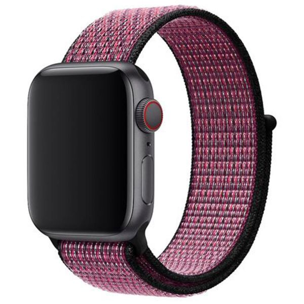 Apple Nike Sport Loop bracelet Apple Watch Series 1-9 / SE - 38/40/41 mm / Series 10 - 42 mm - Pink Blast / True Berry