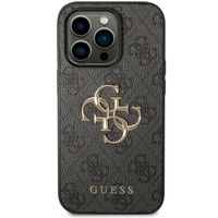 Guess Coque 4G Metal Logo Backcover Apple iPhone 15 Pro - Gris