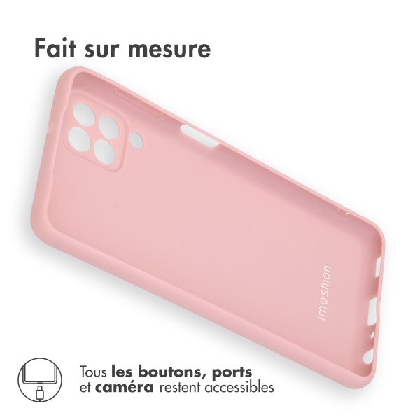 imoshion Coque Couleur Samsung Galaxy M22 - Dusty Pink