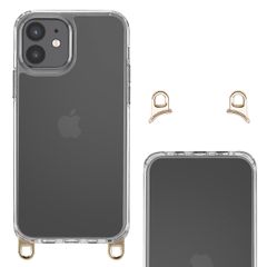 Selencia Coque arrière avec crochets amovibles Apple iPhone 12 (Pro) - Transparent