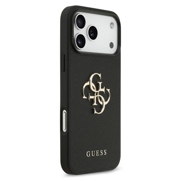 Guess Coque Big 4G Logo Grained Apple iPhone 17 Pro Max - Noir