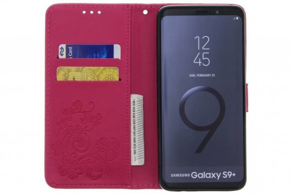 Etui de téléphone Fleurs de Trèfle Samsung Galaxy S9 Plus