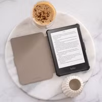 imoshion Étui de liseuse portefeuille Slim Soft Kobo Nia - Noir