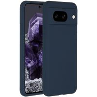 Accezz Coque Liquid Silicone Google Pixel 8 - Bleu foncé