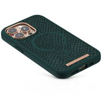 Njorð Collections Coque Salmon Leather MagSafe iPhone 13 Pro - Dark Green