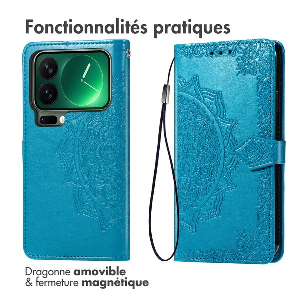 imoshion Etui de télephone Mandala Xiaomi 17 Pro Max - Turquoise