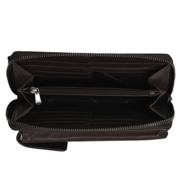 The Chesterfield Brand Pochette téléphone Malaga - Cuir véritable - Brun foncé