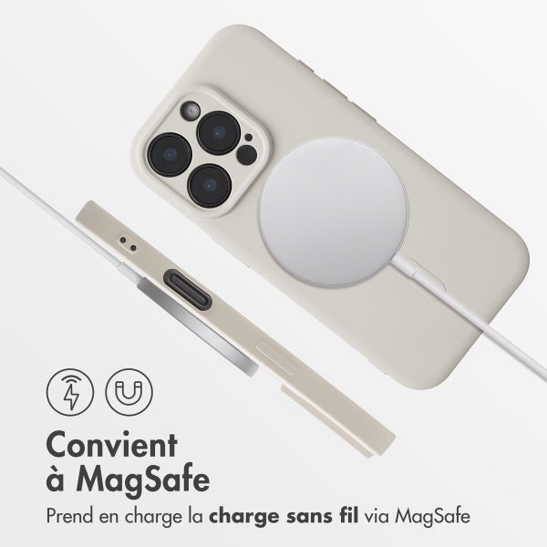 imoshion Coque Couleur avec MagSafe Apple iPhone 16 Pro Max - Beige