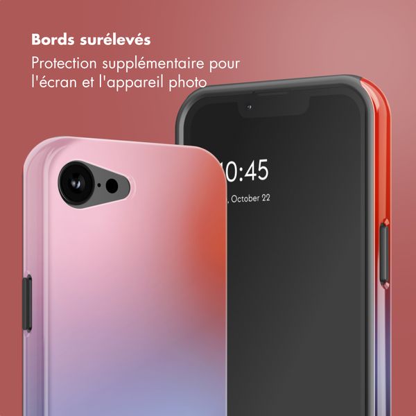 Selencia Coque arrière Vivid avec MagSafe Apple iPhone 16e - Gradient Soft Blush