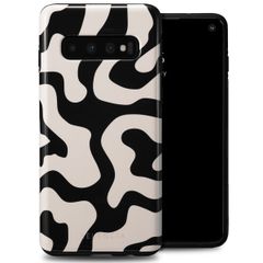 Selencia Coque arrière Vivid Tough Samsung Galaxy S10 - Art Wave Black