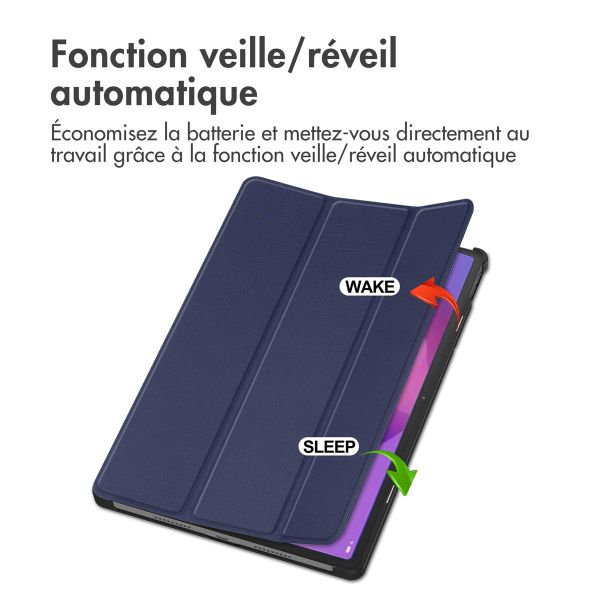 imoshion Coque tablette Trifold Lenovo Idea Tab Pro - Bleu foncé