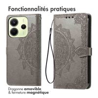 imoshion Etui de télephone Mandala Xiaomi Redmi Note 14 (4G) - Gris