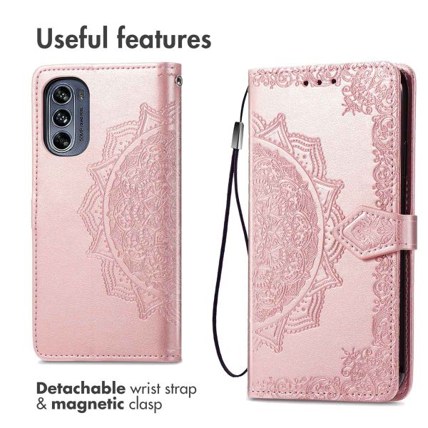 imoshion Etui de télephone Mandala Motorola Moto G62 - Rose Doré
