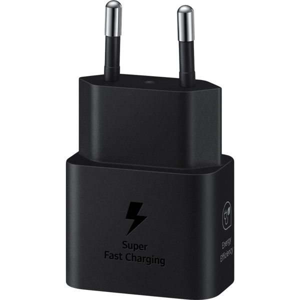 Samsung ﻿Original 25W Efficiency Adapter avec câble USB-C vers USB-C - 1 mètre - Noir