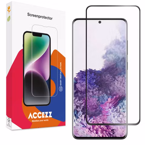 Accezz Protection d'écran en verre trempé Full Cover Samsung Galaxy S20 Plus