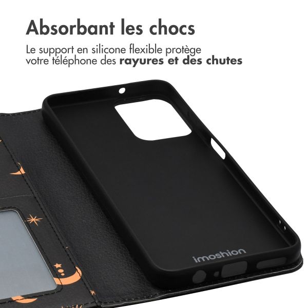 imoshion Étui de télephone portefeuille Design Motorola Moto G34 - Sky Black