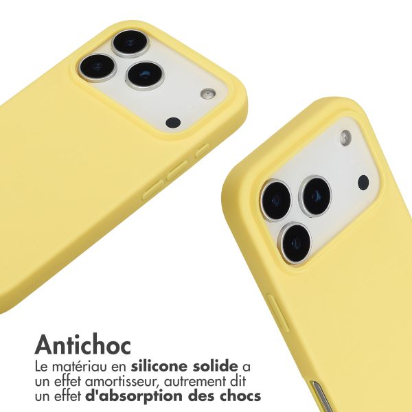 imoshion Coque en silicone avec cordon Apple iPhone 17 Pro - Jaune
