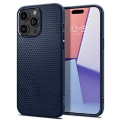 Spigen Coque Liquid Air iPhone 15 Pro - Navy Blue