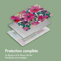 imoshion Coque Design Laptop MacBook Pro 14 pouces (2021 / 2023 M3 chip / 2024 M4 chip) - A2442 / A2779 / A2918 / A3112 / A3185 / A3401 - Floral Water Color