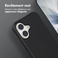 imoshion Coque arrière Color avec cordon amovible et MagSafe Apple iPhone 17 - Noir