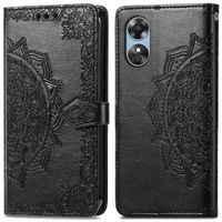 imoshion Etui de téléphone portefeuille Mandala Oppo A17 - Noir