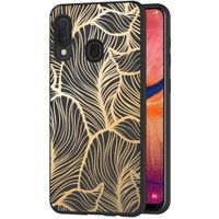 imoshion Coque Design Samsung Galaxy A20e - Feuilles / Noir