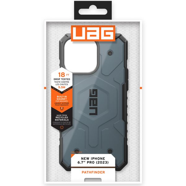 UAG Coque Pathfinder MagSafe Apple iPhone 15 Pro Max - Cloud Blue