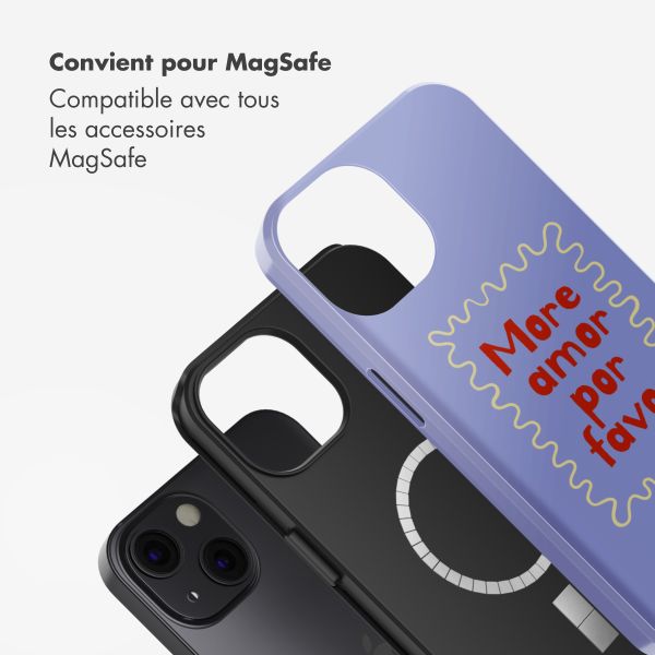 Selencia Coque arrière Vivid avec MagSafe Apple iPhone 13 - More Amor
