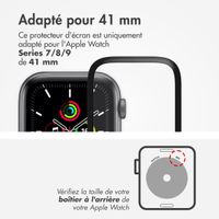 Accezz 2x Protecteur d'écran avec applicateur pour Apple Watch Series 7-9 - 41 mm