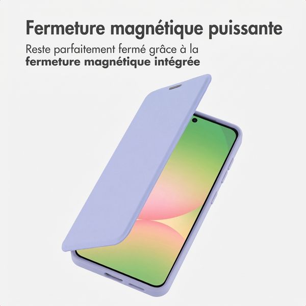 imoshion Bookcase transparente avec MagSafe Samsung Galaxy A57 (5G) - Lilas
