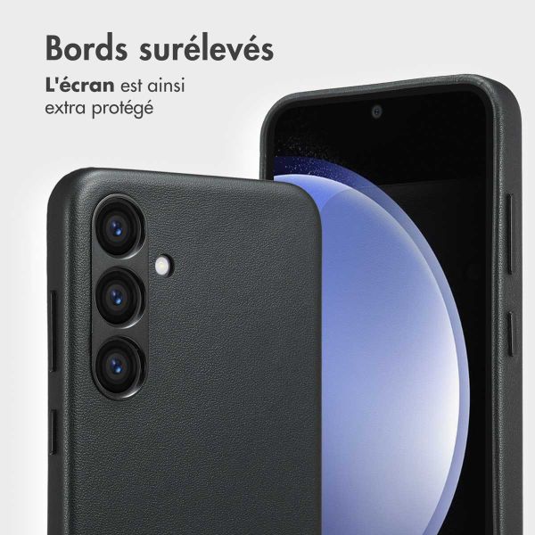 Accezz Étui de télephone portefeuille en cuir 2-en-1 avec MagSafe Samsung Galaxy S23 FE - Onyx Black