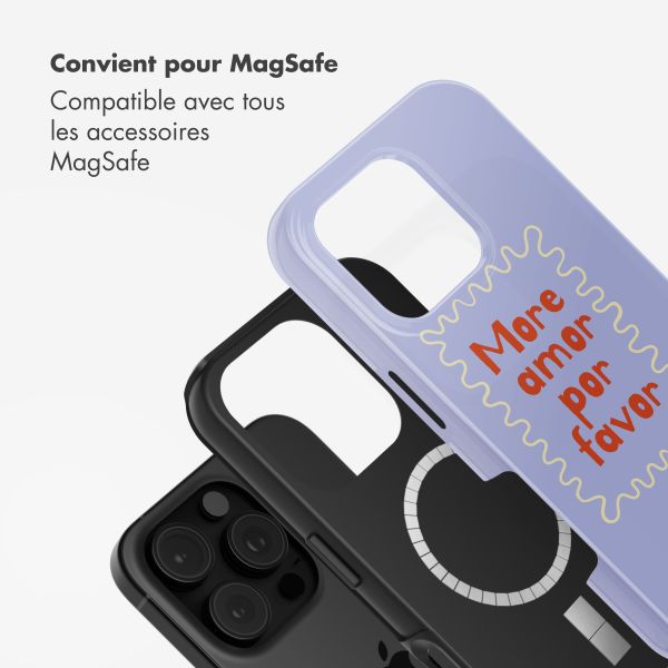 Selencia Coque arrière Vivid avec MagSafe Apple iPhone 16 Pro Max - More Amor