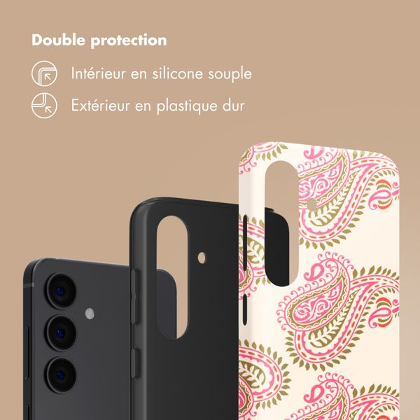 Selencia Coque arrière Vivid Samsung Galaxy S24 - Paisley Blush