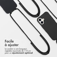 imoshion Coque arrière Color avec cordon amovible et MagSafe Apple iPhone 17 - Noir