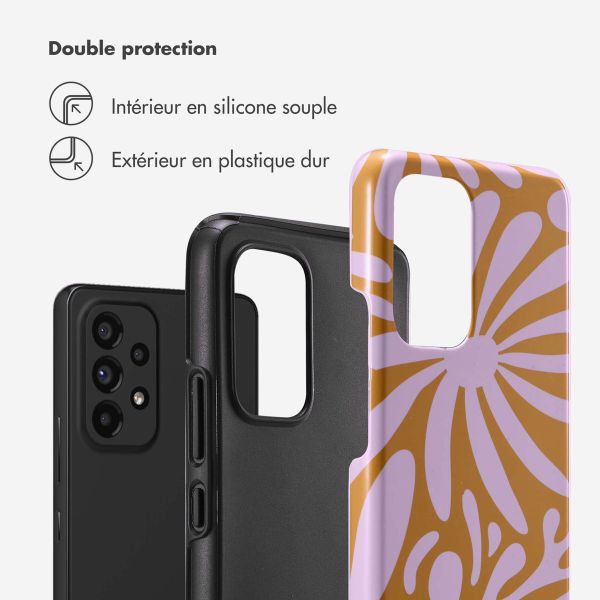 Selencia Coque arrière Vivid Samsung Galaxy A53 - Modern Bloom Pink