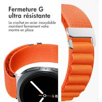 imoshion Bracelet en nylon Alpine Samsung Galaxy Watch 8 (40/44mm) / Classic (46mm) - Orange