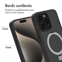 Accezz Coque Ring Stand avec MagSafe Apple iPhone 15 Pro Max - Noir