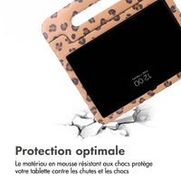 imoshion Coque arrière Kidsproof Design avec poignée Samsung Galaxy Tab A11 Plus / A9 Plus - Motif panthère