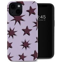 Selencia Coque arrière Vivid Tough avec MagSafe iPhone 14 - Stars Plum Lilac