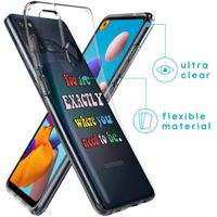 imoshion Coque Design Samsung Galaxy A21s - Quote - Multicolor