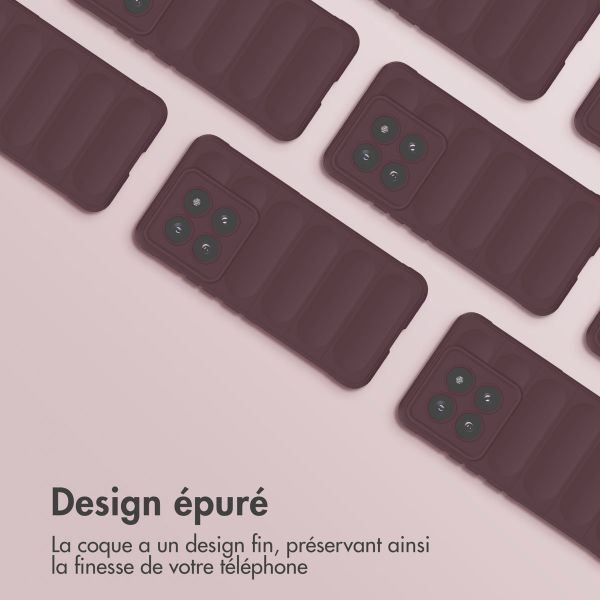 imoshion Coque arrière EasyGrip Xiaomi 14 Pro - Aubergine