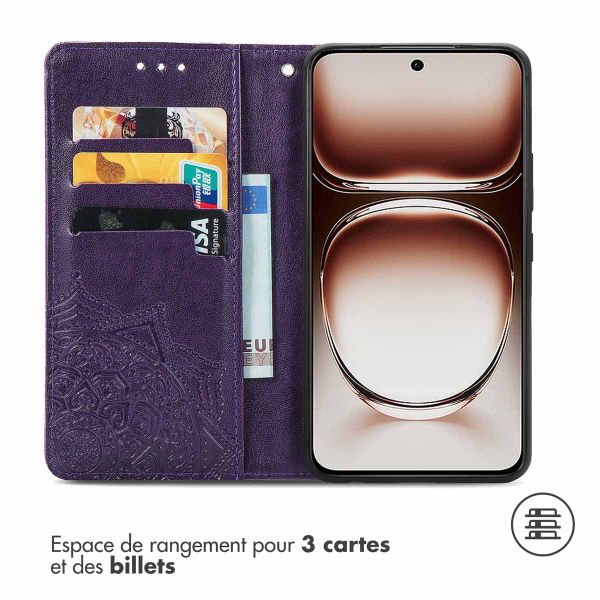 imoshion Etui de télephone Mandala Oppo Reno 12 Pro - Violet