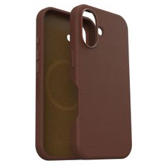 OtterBox Coque en cuir de cactus Symmetry MagSafe Apple iPhone 16 - Rich Adobe Brown