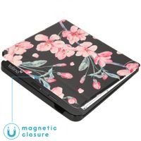 imoshion Design Slim Hard Sleepcover avec support Tolino Vision 5 - Blossom Watercolor Black