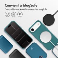 imoshion Coque arrière Color avec cordon amovible et MagSafe Apple iPhone Air - Vert foncé