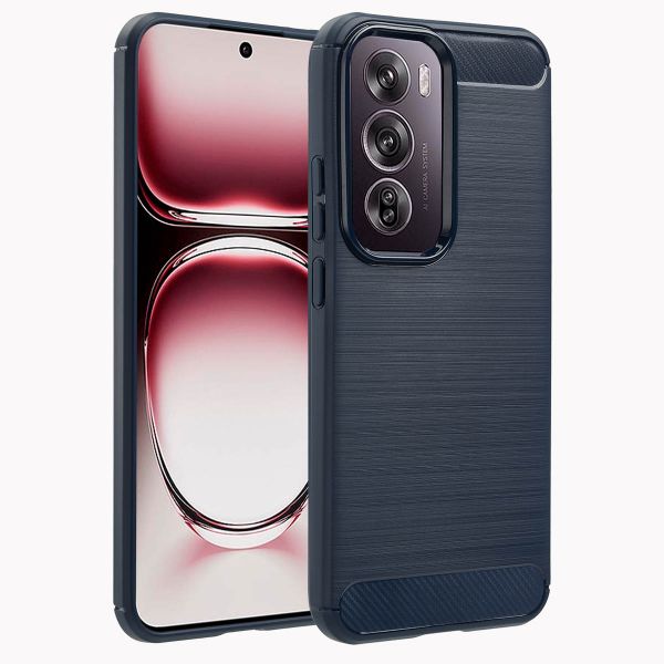 imoshion Coque Brushed Oppo Reno 12 Pro - Bleu foncé